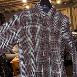 Men's Brown Checkered Shirt